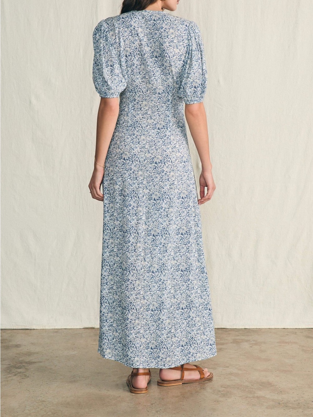 Faherty Sorrento Dress Cream Imma Floral - Picture 6 of 6